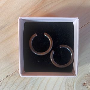 8gauge copper hoop earrings
